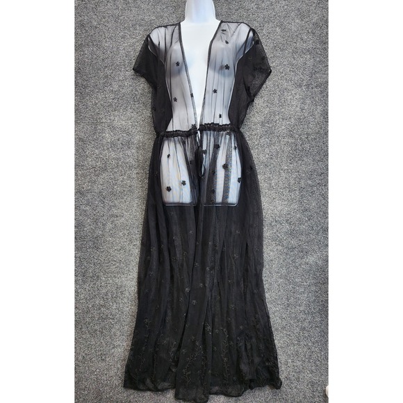 torrid Other - Torrid Womens Embroidered Whimsigoth Maxi Kimono Duster Cover Up Size 3/4